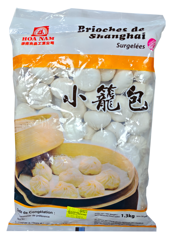 BRIOCHE DE SHANGHAI AU PORC (XIAOLONGBAO) 1,3KG -HOA NAM Exostar Paris