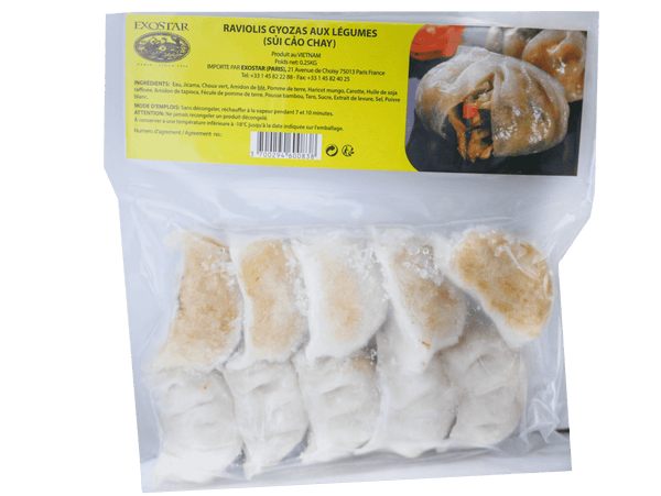 RAVIOLIS GYOZA AUX LEGUMES  10PCS/250GR Origine: Vietnam