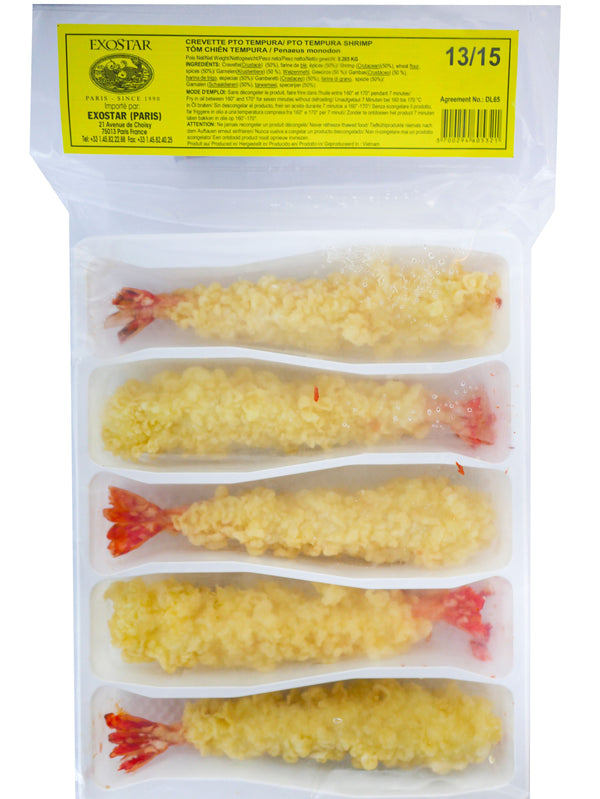 CREVETTES TEMPURA GÉANTES PREMIUM 5PCS (265GR) Origine: Vietnam