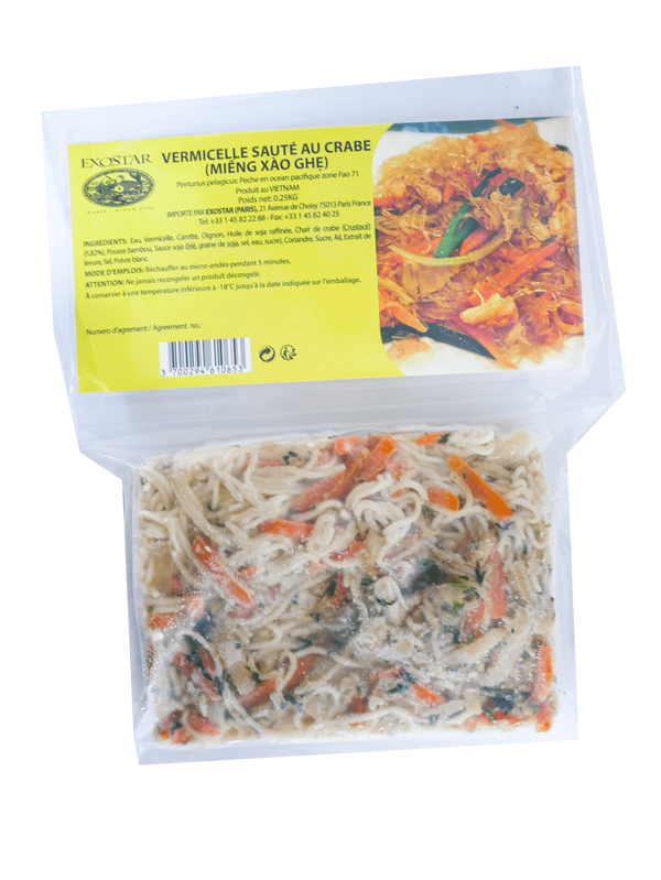 VERMICELLE SAUTÉE CRABE 250GR Origine: Vietnam