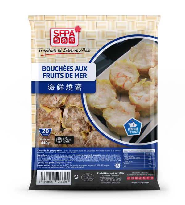 BOUCHÉES AU FRUITS DE MER SFPA 20PCS 440G Exostar Paris