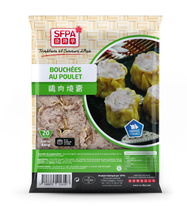 BOUCHÉES AU POULET SFPA 20PCS 440G Exostar Paris