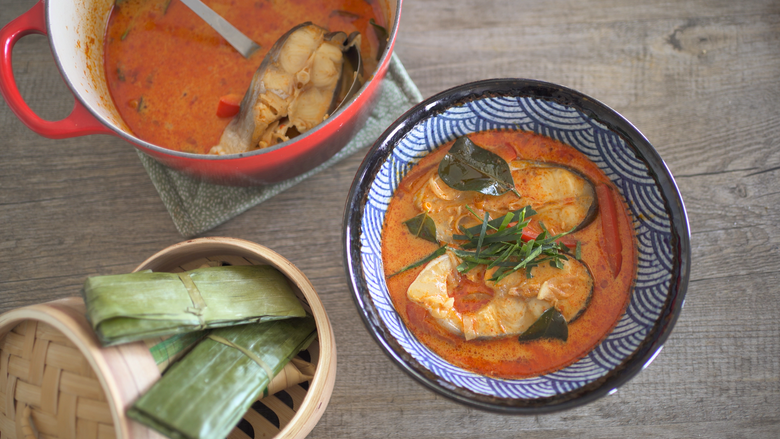 [Recette vidéo] Soupe de pangasius au curry rouge Thaï