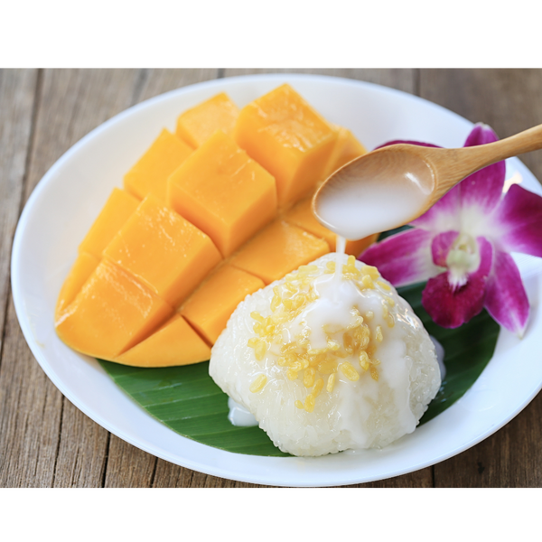 RIZ GLUANT À LA MANGUE ET AU LAIT DE COCO 250G Origine: Vietnam