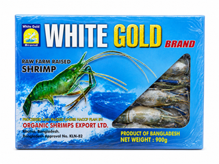 CREVETTES GÉANTES D'EAU DOUCE 1KG (900G NET) Origine: Bangladesh