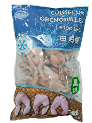 CUISSE DE GRENOUILLE GROSSE TAILLE 1KG (80% NET) Origine: Vietnam