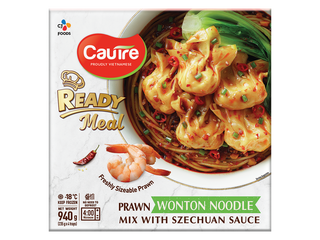 NOUILLES & RAVIOLIS AUX CREVETTES "WONTON" SAUCE SZECHUAN 235G*4PCS - CAUTRE Origine: Vietnam
