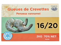 QUEUE DE CREVETTE VANNAMEI VIETNAM 2KG (1,4KG NET) Origine: Vietnam