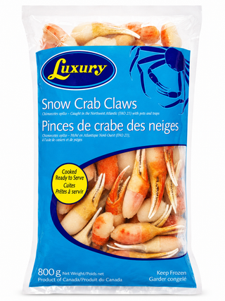 PINCES DE CRABE DES NEIGES SAUVAGES CUITES LUXURY 800G Exostar Paris
