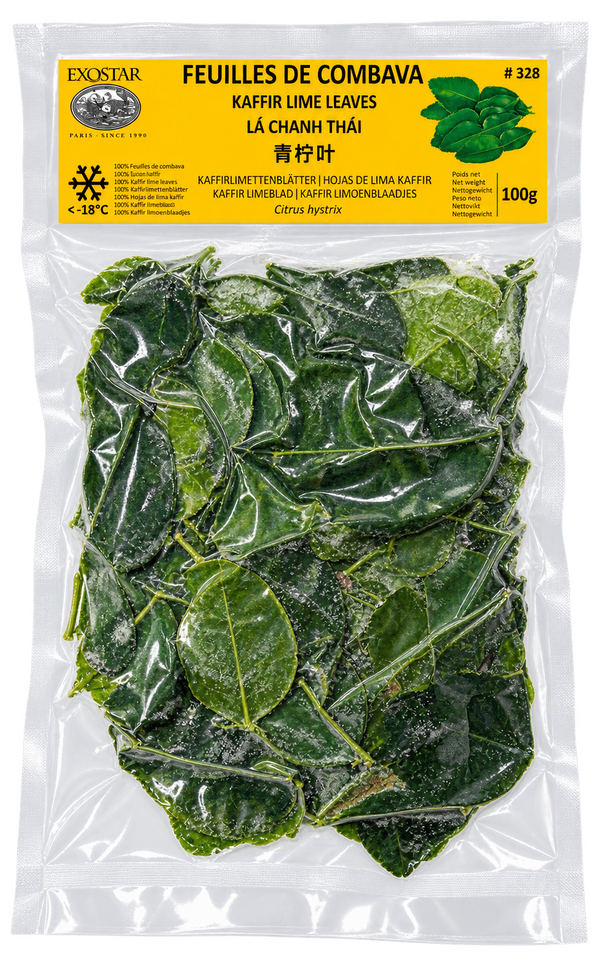 FEUILLES DE COMBAVA SURGELÉES, Lá chanh Thái EXOSTAR – 100G Exostar Paris