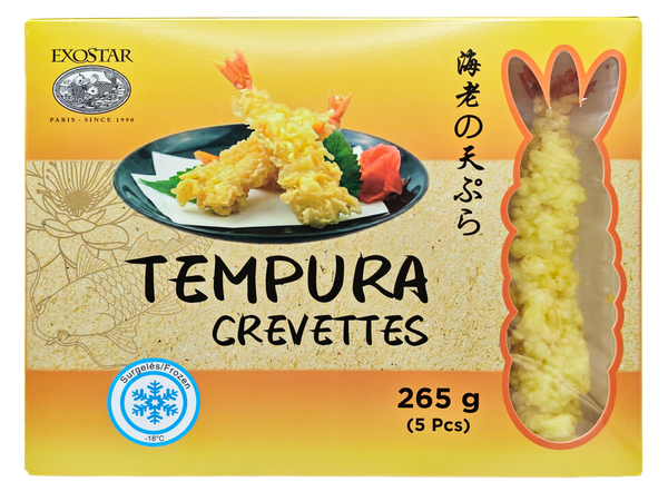 CREVETTES TEMPURA GÉANTES PREMIUM 5PCS (265GR) Origine: Vietnam