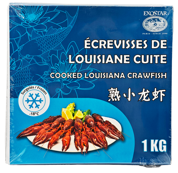 ÉCREVISSES DE LOUISIANE CUITES 1KG Origine: Chine