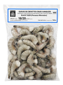 QUEUE DE CREVETTE/GAMBAS BLACK TIGER SACHET 1KG (750GR NET) Origine: Bangladesh