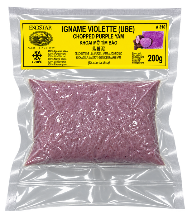 IGNAME VIOLETTE RÂPÉE SURGELÉE – Khoai mỡ tím bào 200G Exostar Paris