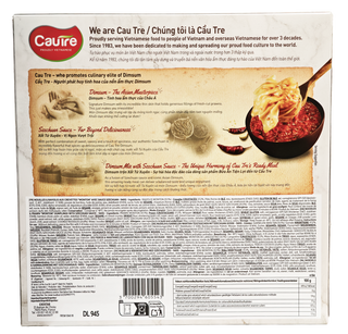 NOUILLES & RAVIOLIS AUX CREVETTES "WONTON" SAUCE SZECHUAN 235G*4PCS - CAUTRE Origine: Vietnam