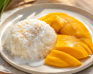RIZ GLUANT À LA MANGUE ET AU LAIT DE COCO 250G Origine: Vietnam