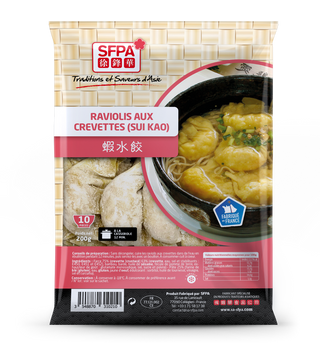 RAVIOLIS AUX CREVETTES SUIKAO SFPA-200G 10PCS Exostar Paris